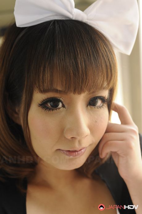 Naughty maid Yume Aino gives big titjob to a costumer